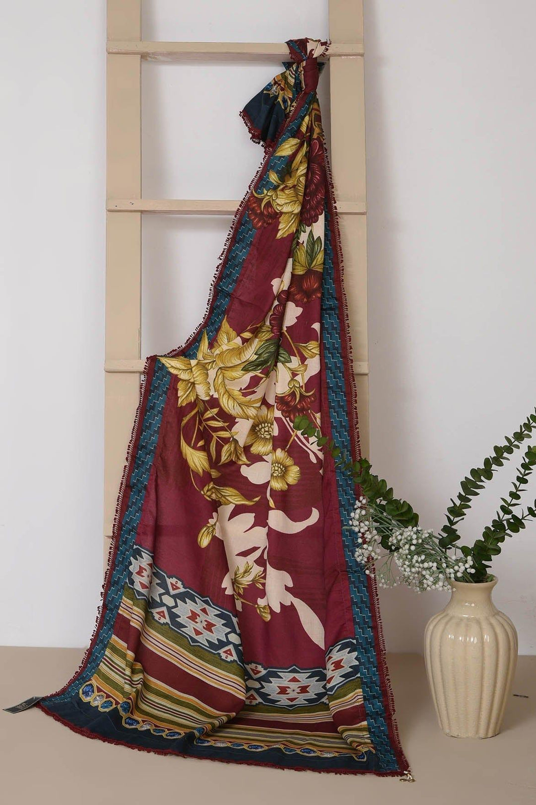 Mizaj - Printed Winter Shawl - Studio by TCS