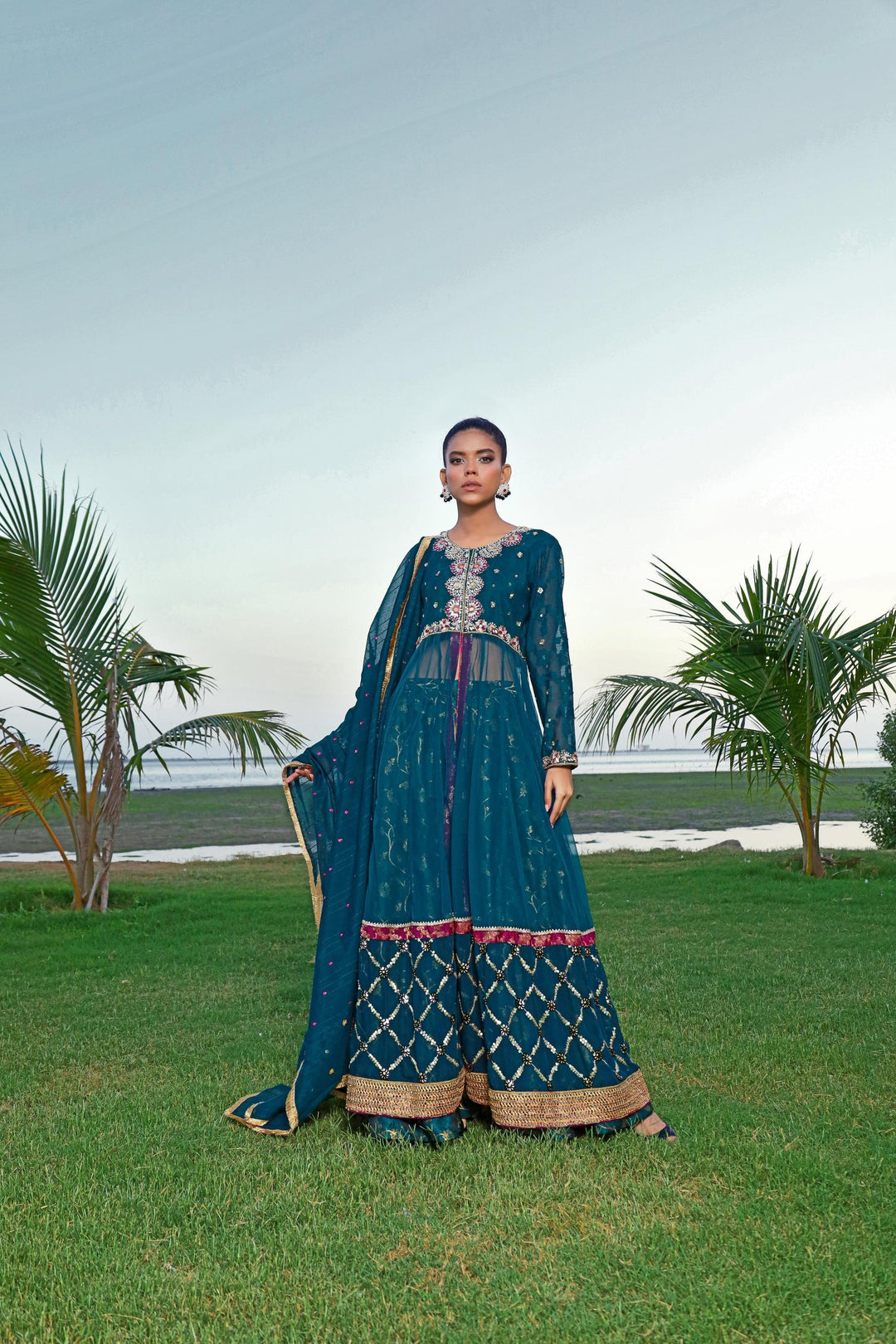 Sadia Aamir - Aab - Khaddi - Jamavar - 3 Piece
