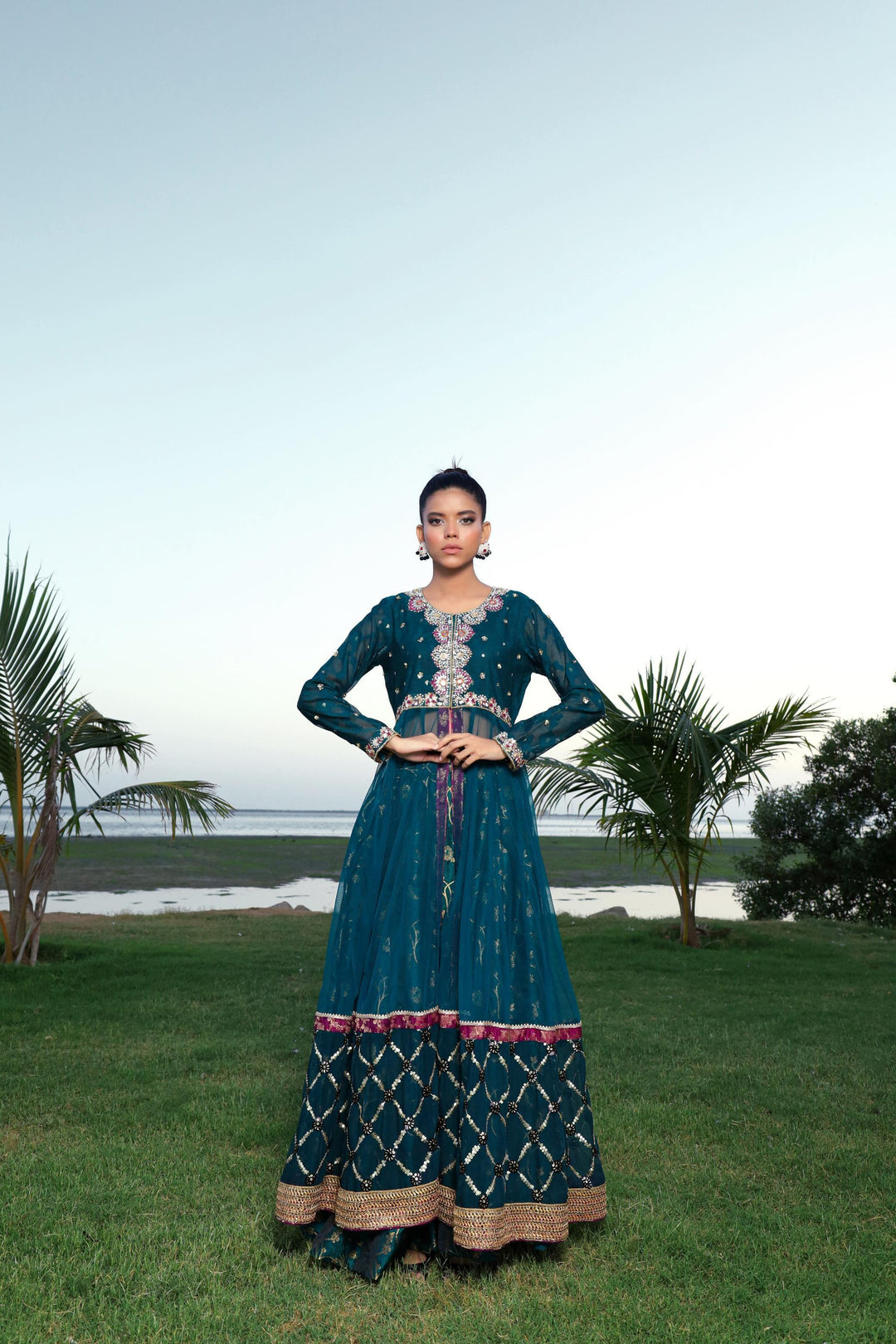 Sadia Aamir - Aab - Khaddi - Jamavar - 3 Piece