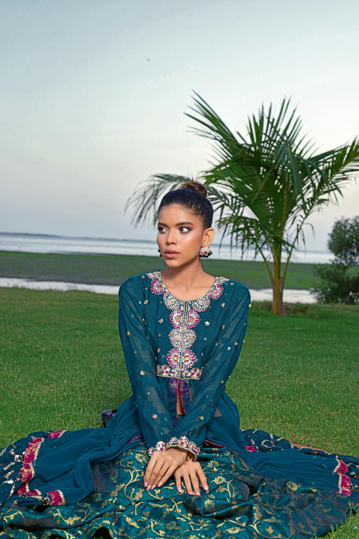 Sadia Aamir - Aab - Khaddi - Jamavar - 3 Piece