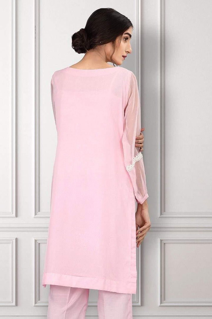 Sadia Aamir - Baby Pink Rosé - SAL-09 - Handwork Embroidered - 1 Piece