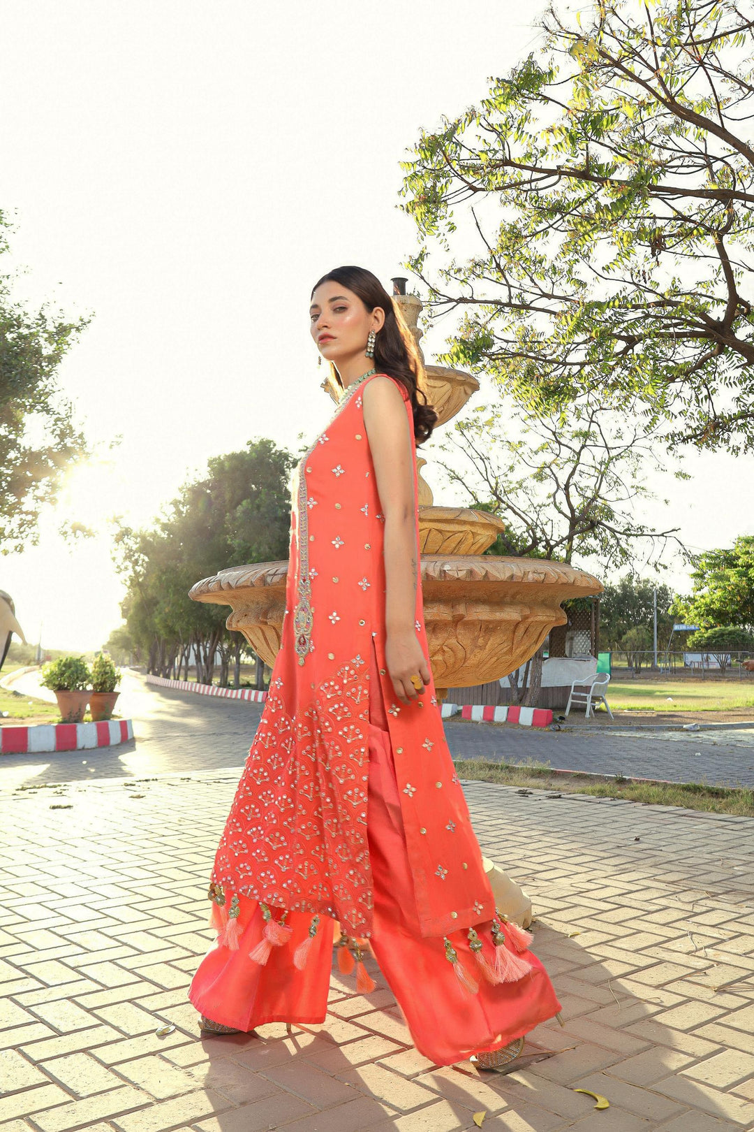 Sadia Aamir - Barq - Embroidered Chiffon - 3 Piece