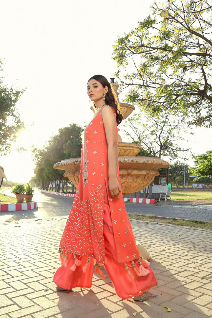 Sadia Aamir - Barq - Embroidered Chiffon - 3 Piece