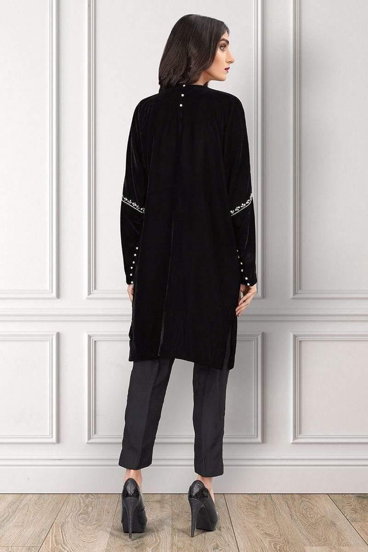 Sadia Aamir - Black Diadem - SAL-04 - Embroidered - 1 Piece