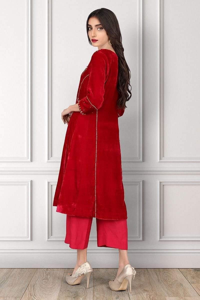 Sadia Aamir - Dark Pink Hurrem - SAL-03 - Embroidered - 1 Piece