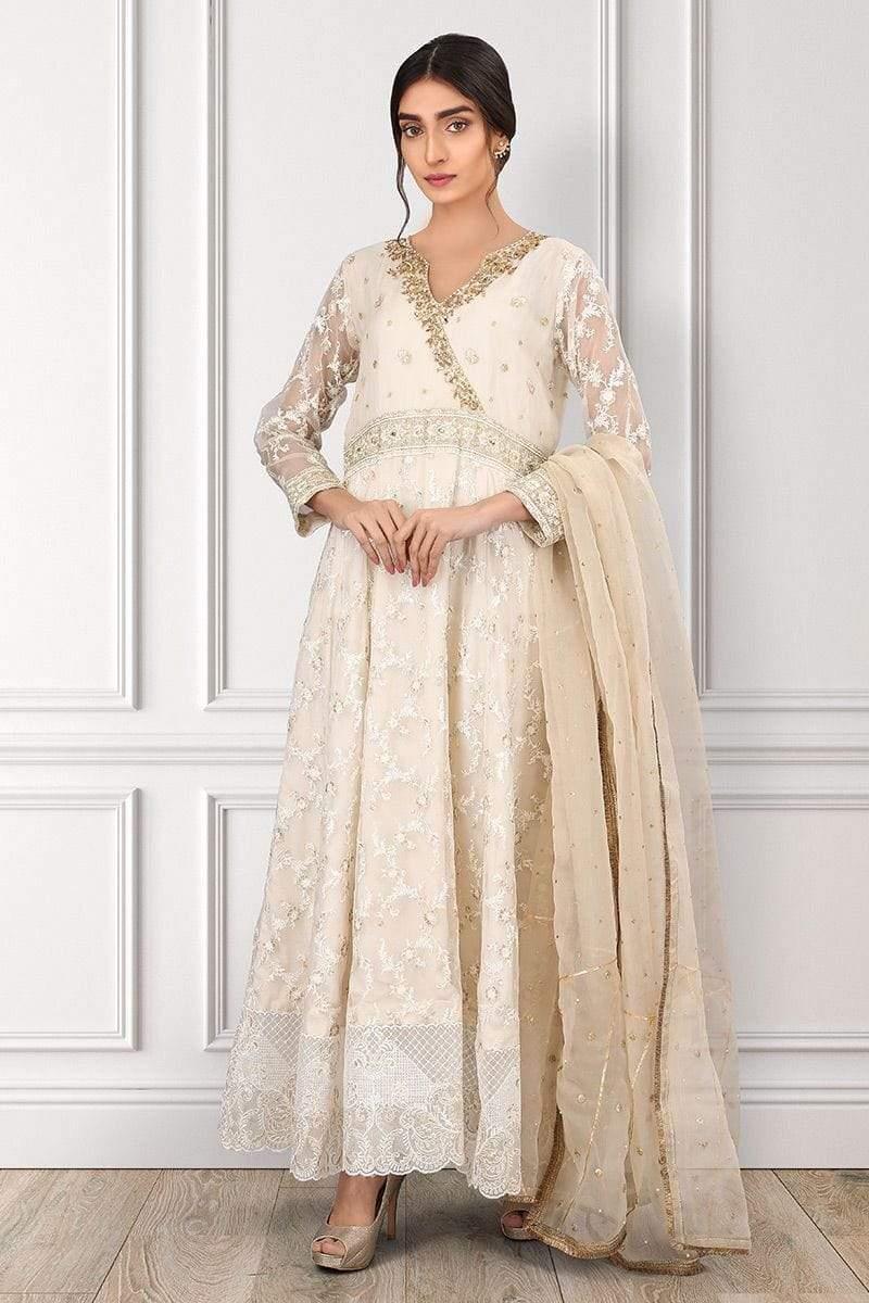 Sadia Aamir - Ivory Pari - SAL-08 - Handwork - 1 Piece
