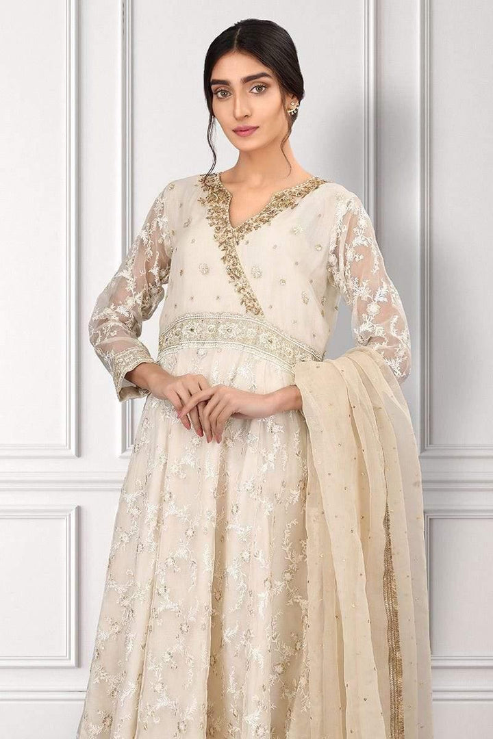 Sadia Aamir - Ivory Pari - SAL-08 - Handwork - 1 Piece