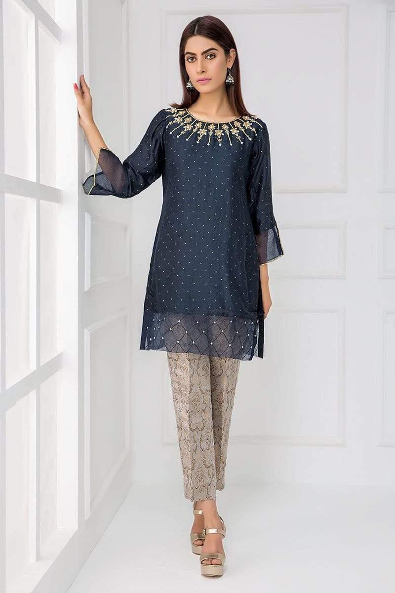 Sadia Aamir - Midnight Blue Royal - SA-LP04 - Khaddi Cotton - 1 Piece