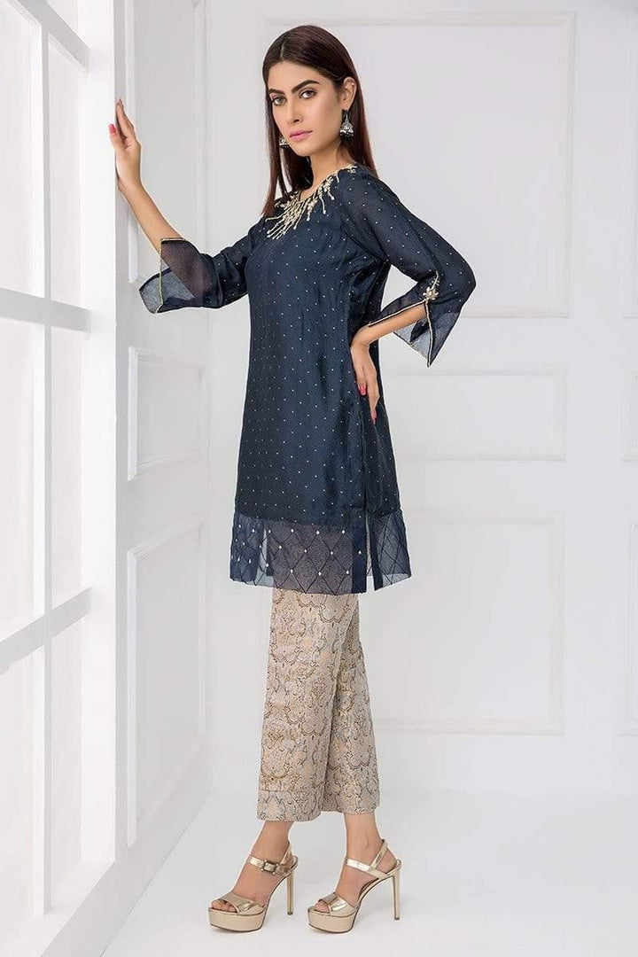 Sadia Aamir - Midnight Blue Royal - SA-LP04 - Khaddi Cotton - 1 Piece