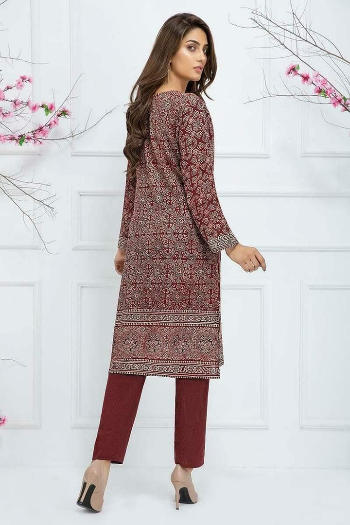 Sadia Aamir - Red Cochineal Crystal - SA-LP24 - Cotton - Block Print - 1 Piece