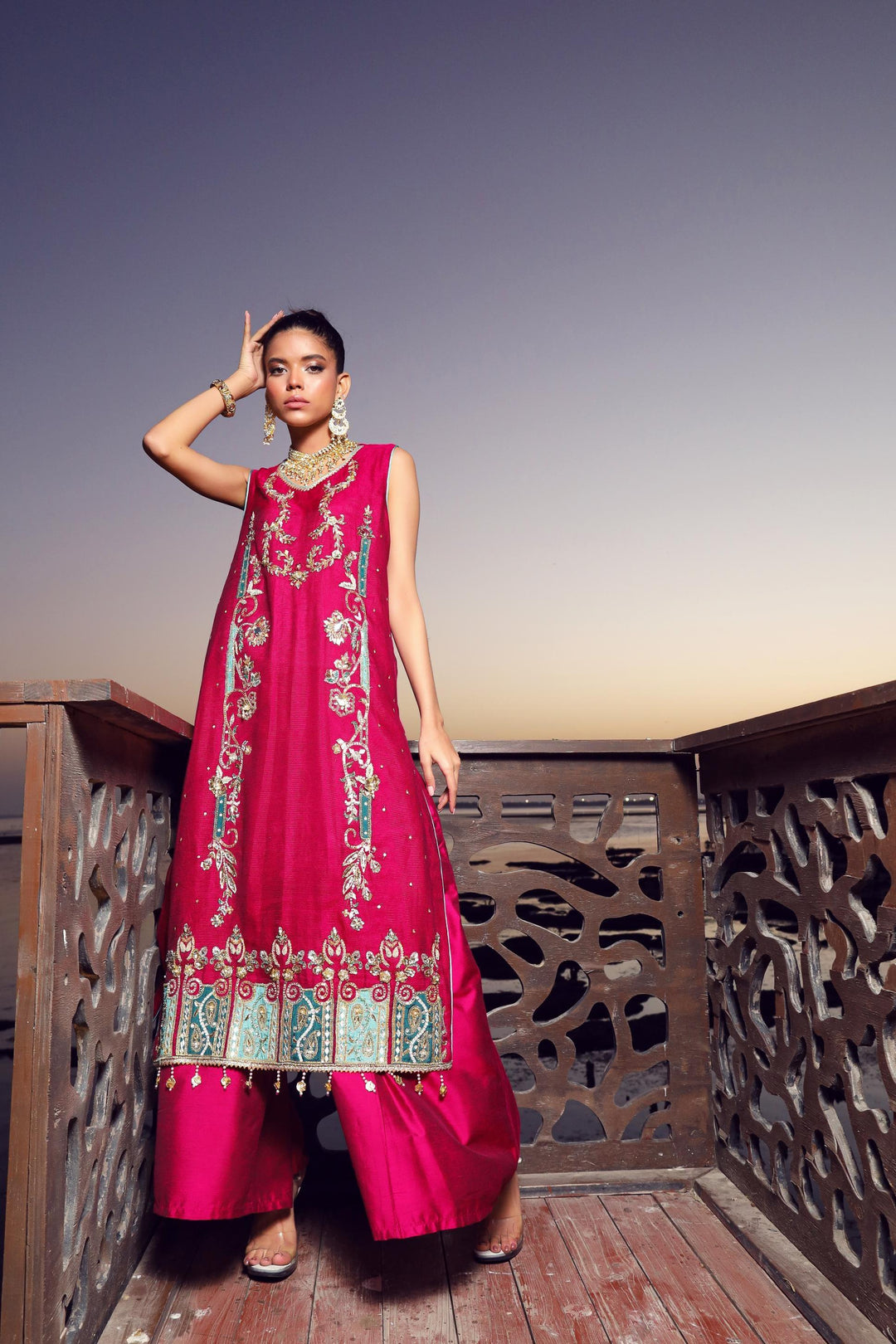 Sadia Aamir - Sharar - Khaddi - 3 Piece