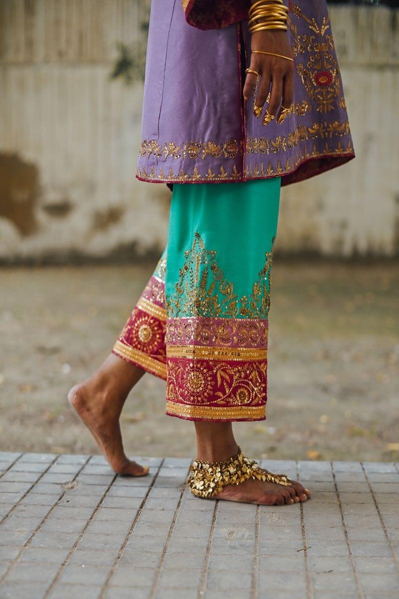 Sanam Chaudhri - Kasni Raw Silk Shirt and Izaar