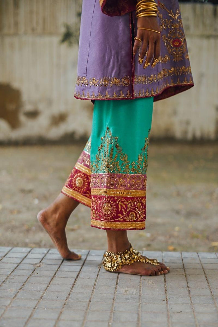 Sanam Chaudhri - Kasni Raw Silk Shirt and Izaar
