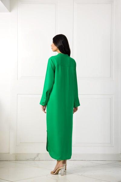 Shehrnaz - Lime Green Irish Linen Shirt  - SHK-1055