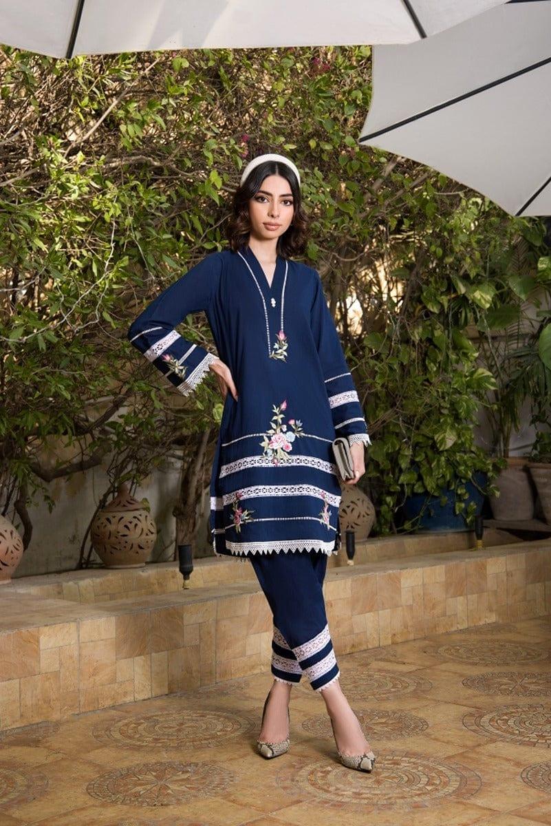 Shehrnaz - Navy Blue Shirt - SHK-1062
