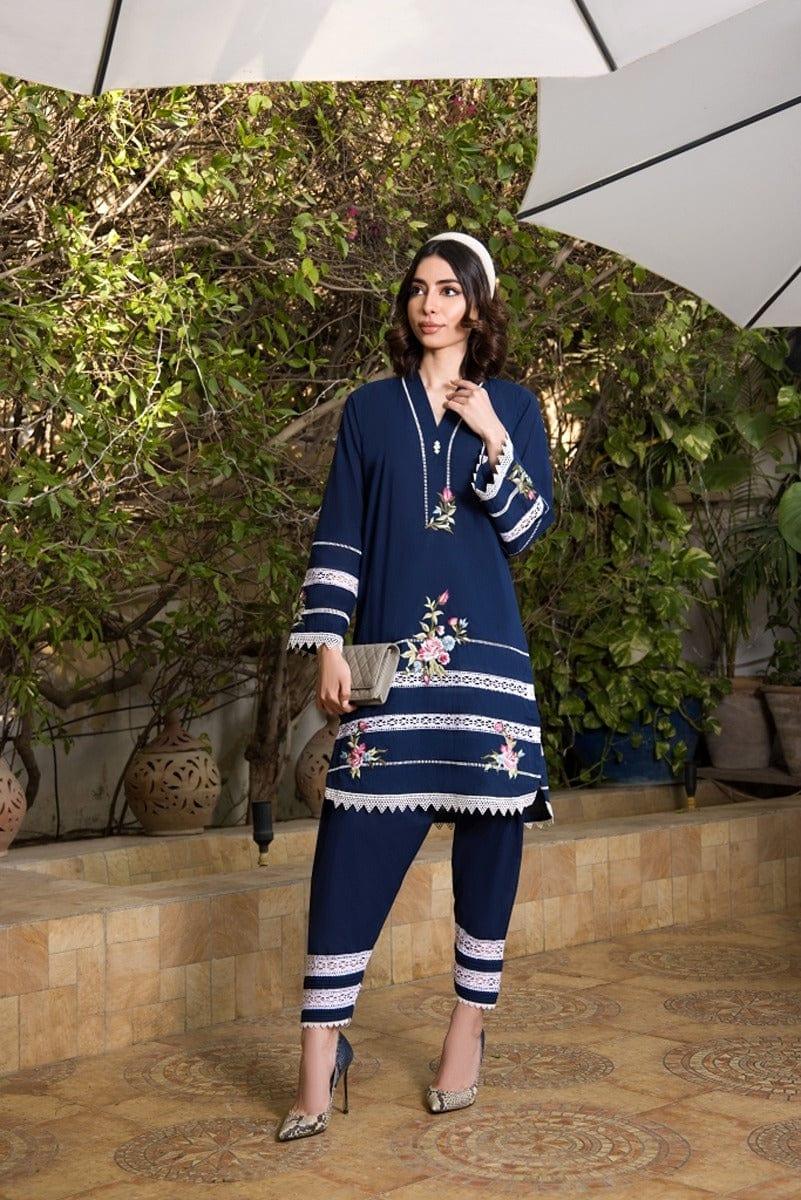 Shehrnaz - Navy Blue Shirt - SHK-1062