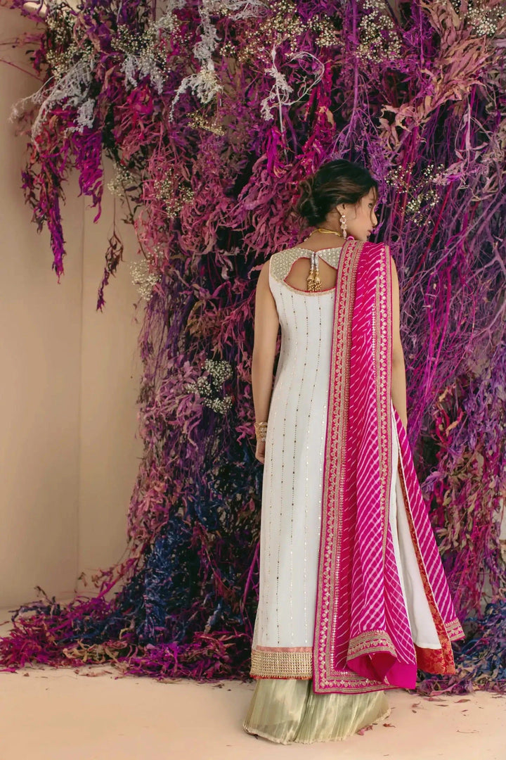 Shehrnaz - SHK-1020 - Off White - Block Print - 3 Piece
