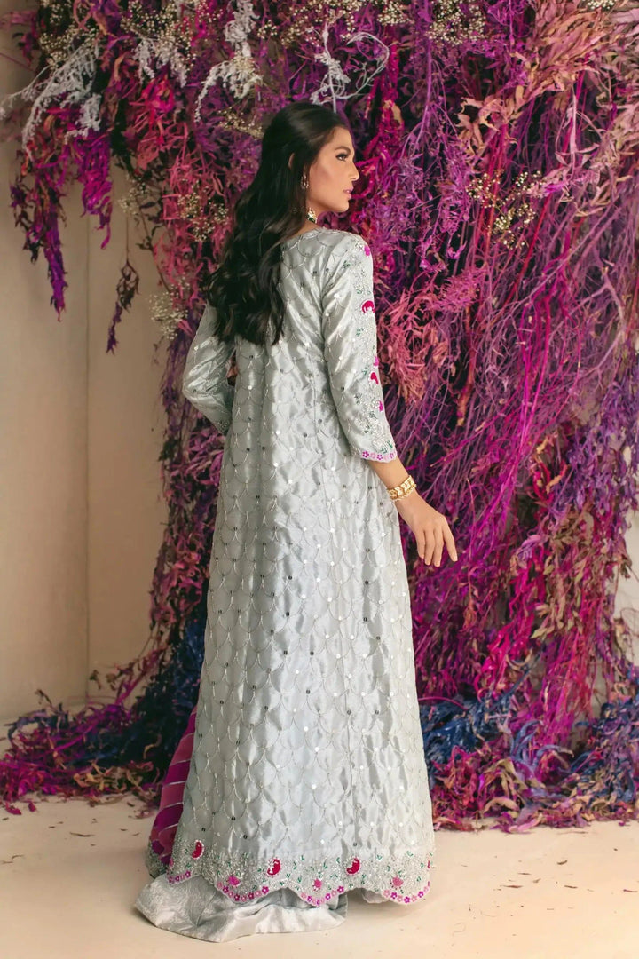 Shehrnaz - SHK-1023 - Silver - Anarkali - 3 Piece