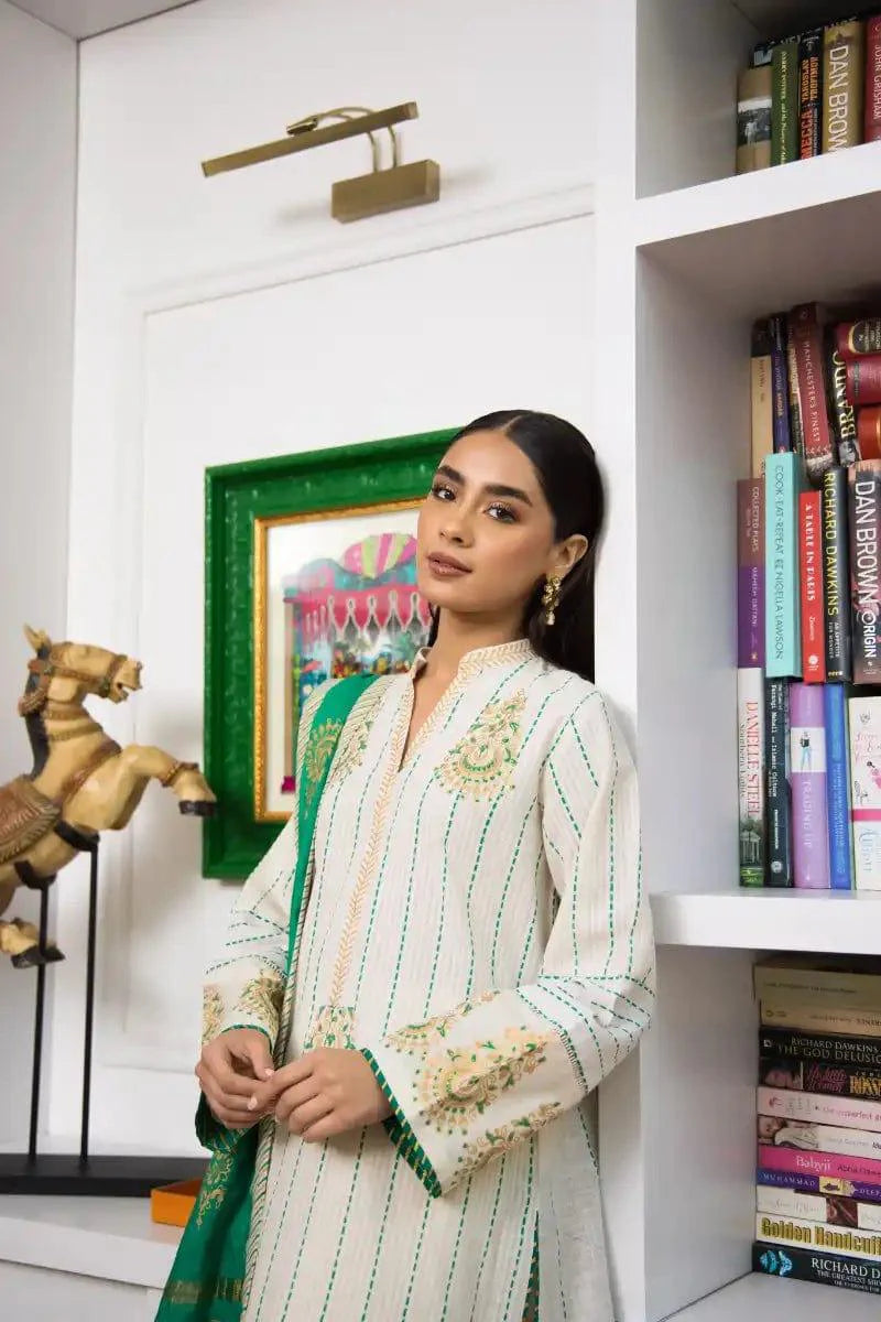 Shehrnaz - SHK-1112  - 3 Piece - Off White