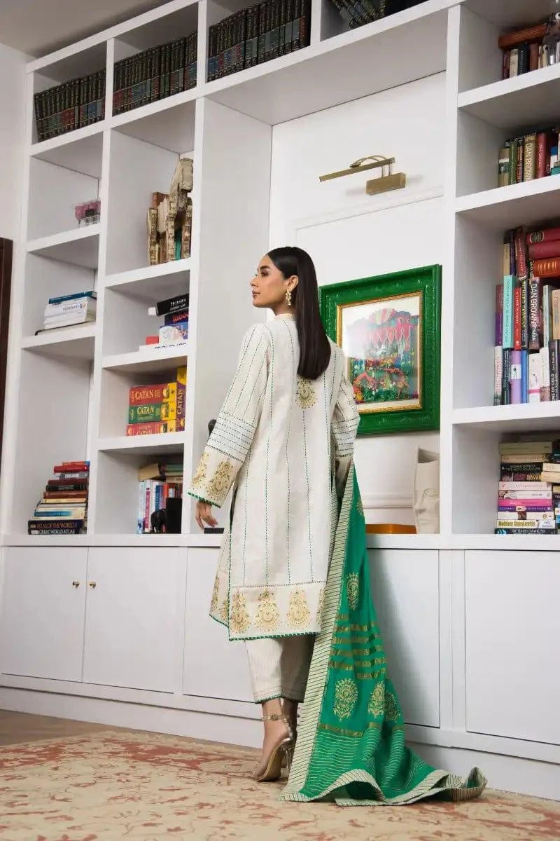 Shehrnaz - SHK-1112  - 3 Piece - Off White