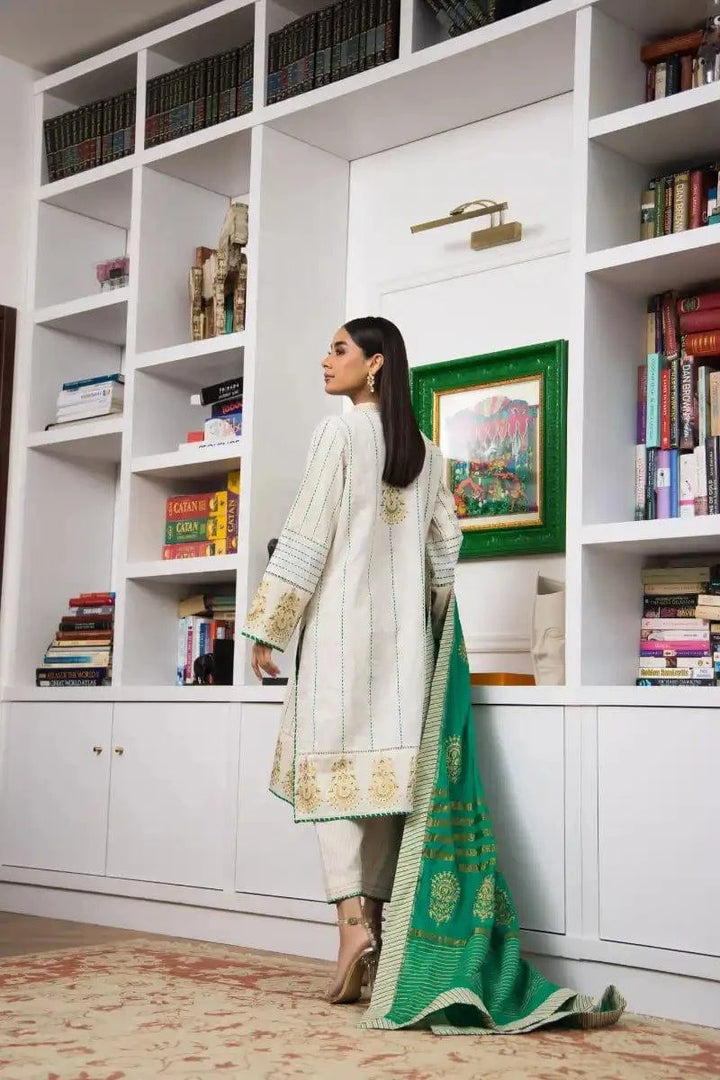 Shehrnaz - SHK-1112  - 3 Piece - Off White