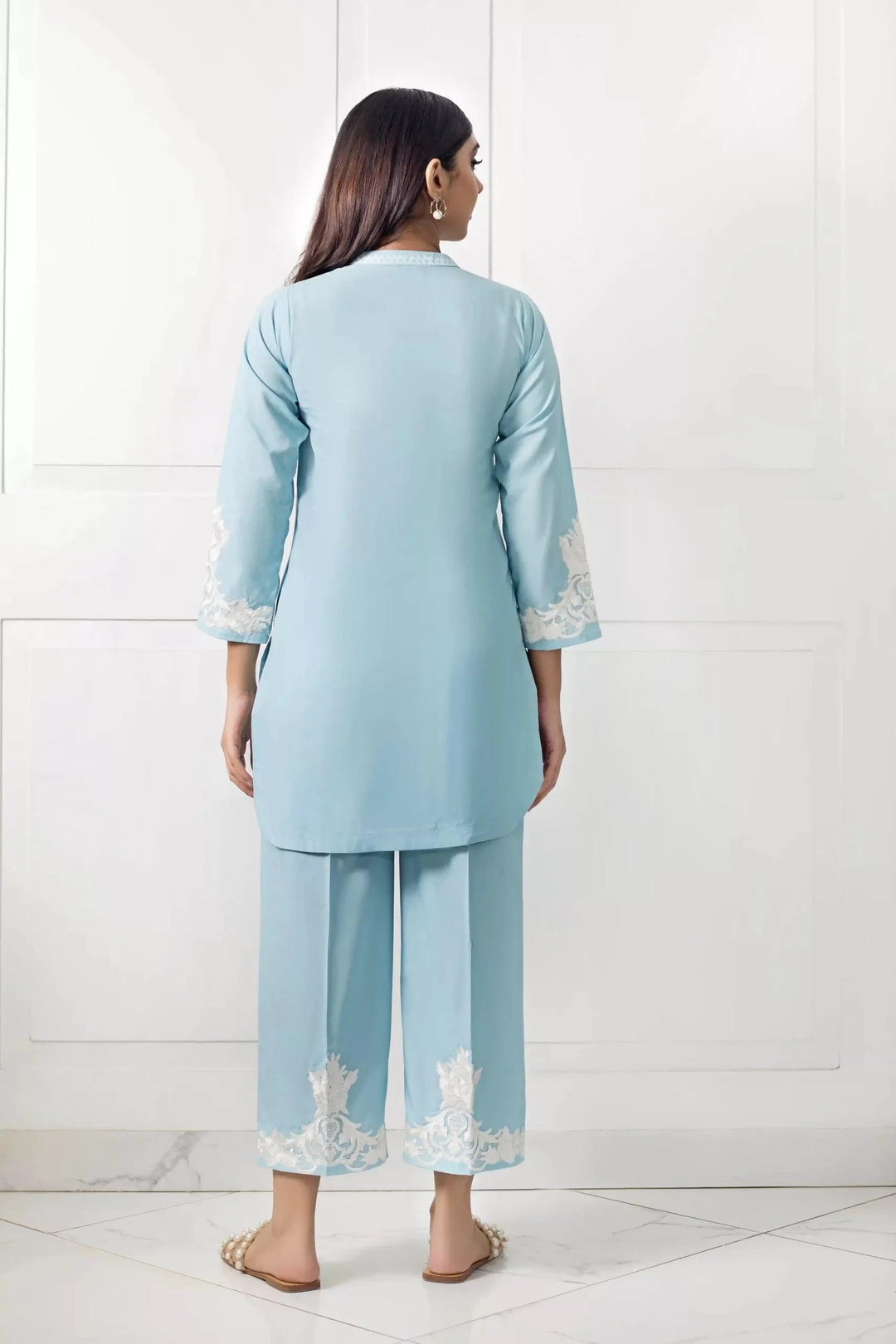 Shehrnaz - SHK-959 - Light Blue - Embroidered - 1 Piece