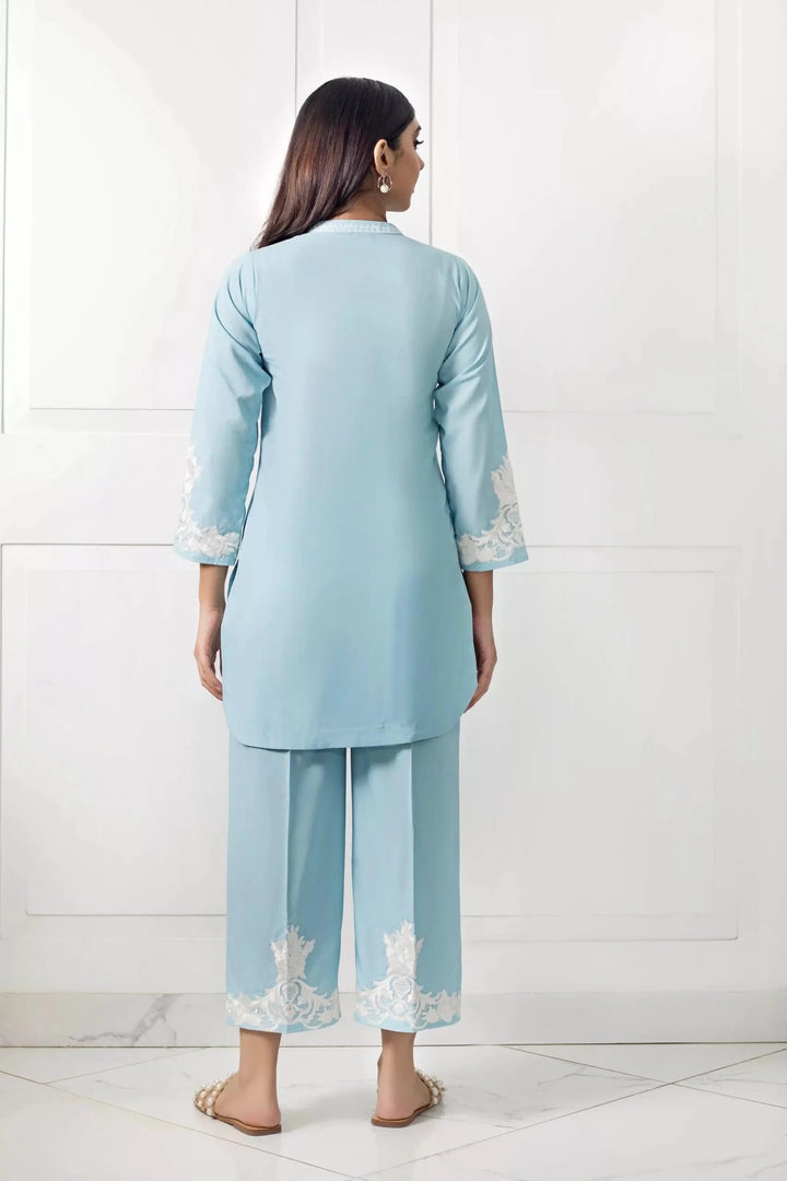 Shehrnaz - SHK-959 - Light Blue - Embroidered - 1 Piece