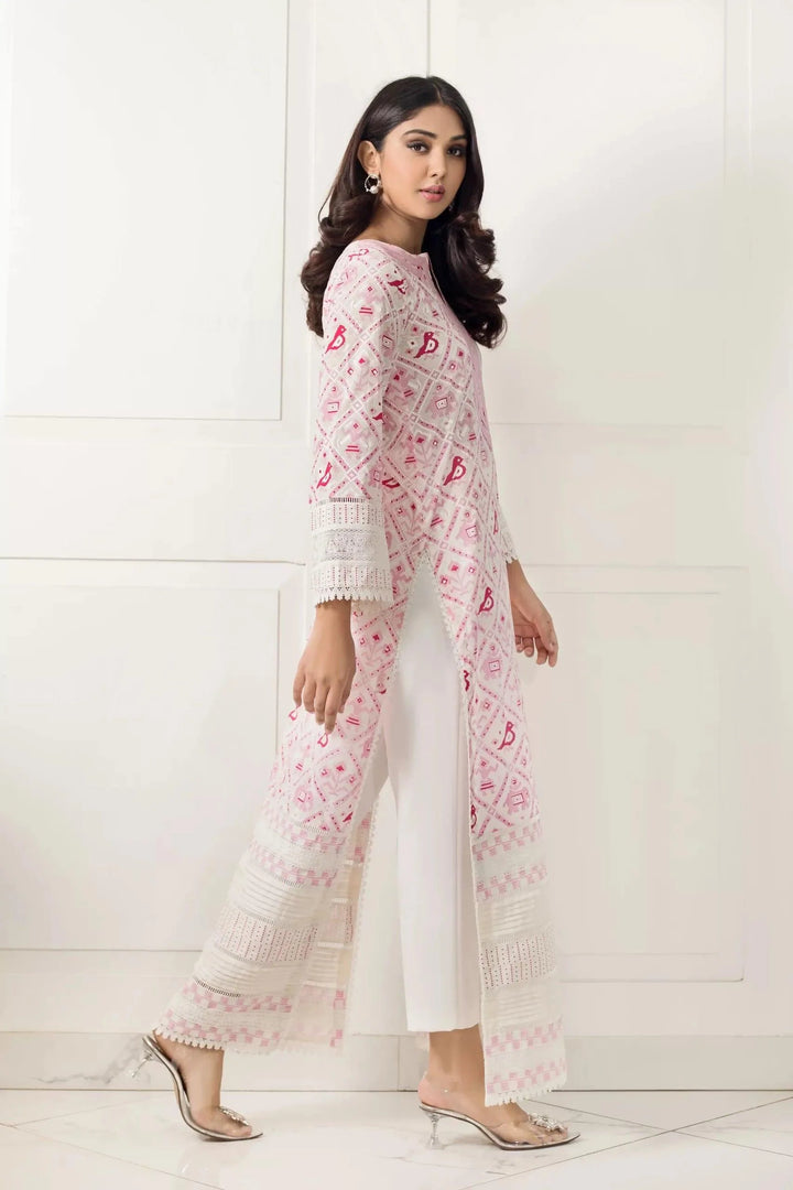 Shehrnaz - SHK-962 - White - Kaftan - 1 Piece