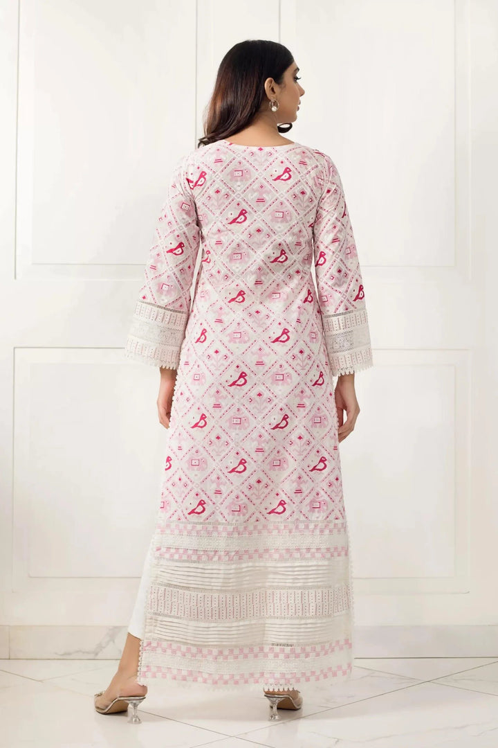 Shehrnaz - SHK-962 - White - Kaftan - 1 Piece