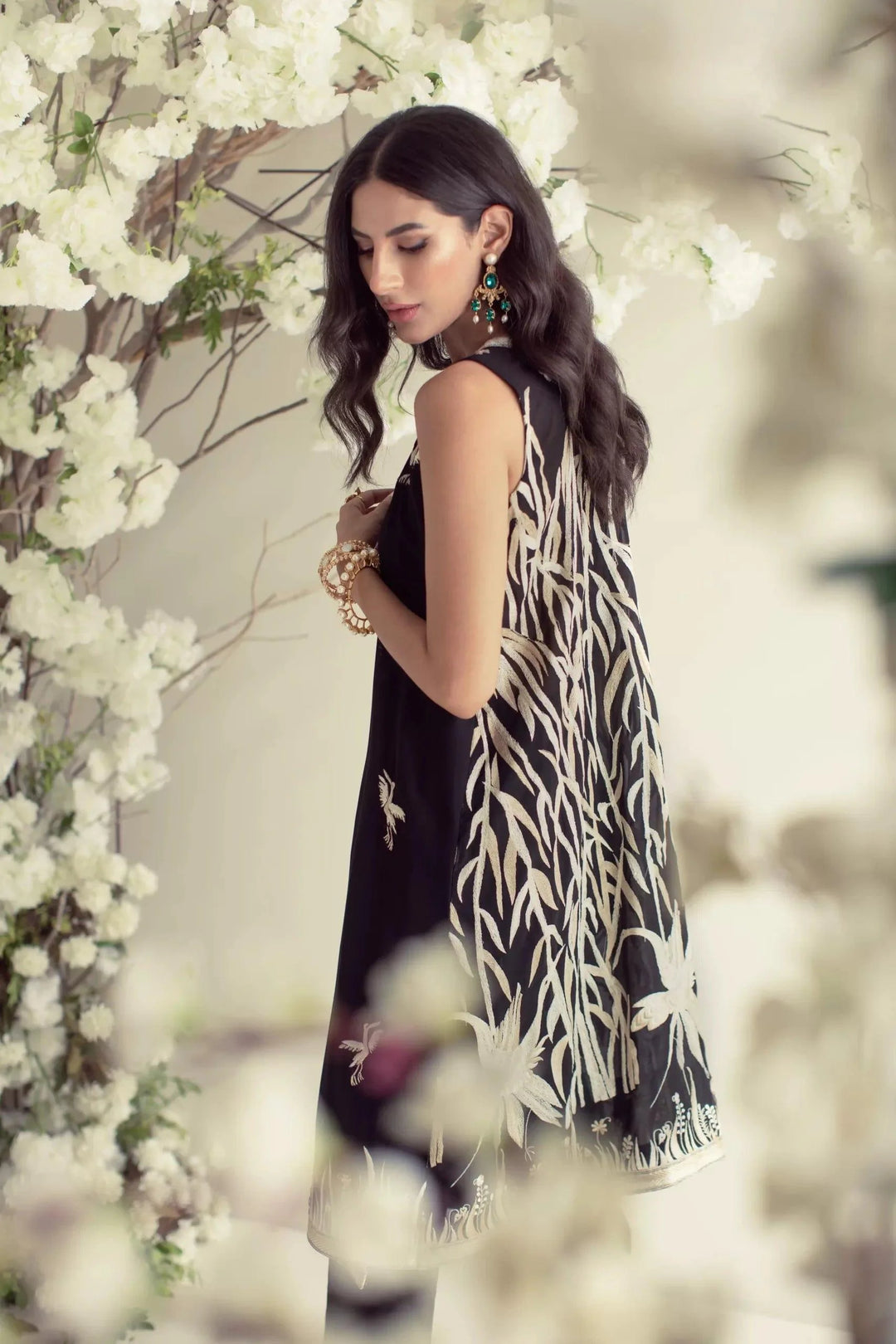 Shehrnaz - SHK-972 - Black - Embroidered - 2 Piece