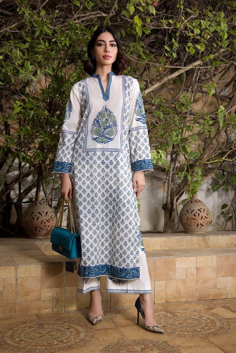 Shehrnaz - White Long Shirt - SHK-1064