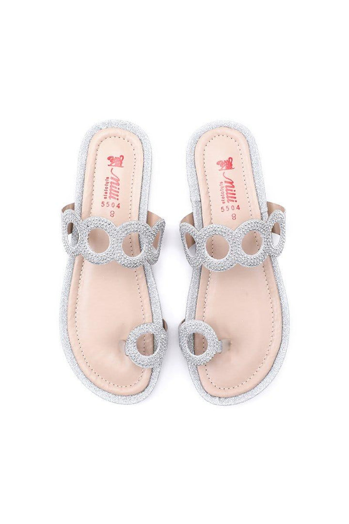 Milli Shoes - Silver Flats - 5504
