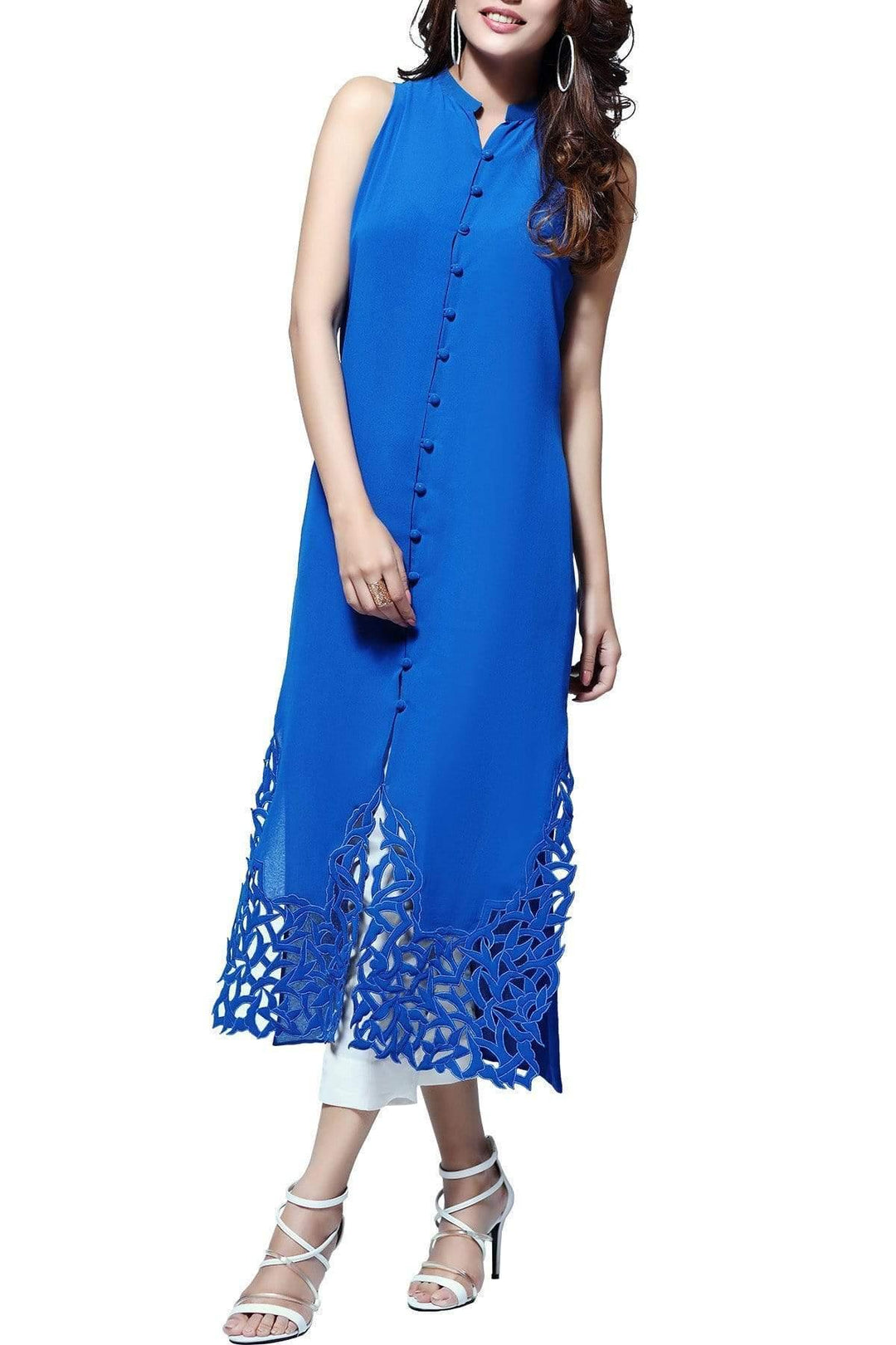 Natasha Kamal - Topaz Chiffon & Georgette Tunic