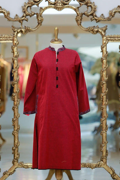 Sanam Chaudhri - Red Shirt - Studio by TCS