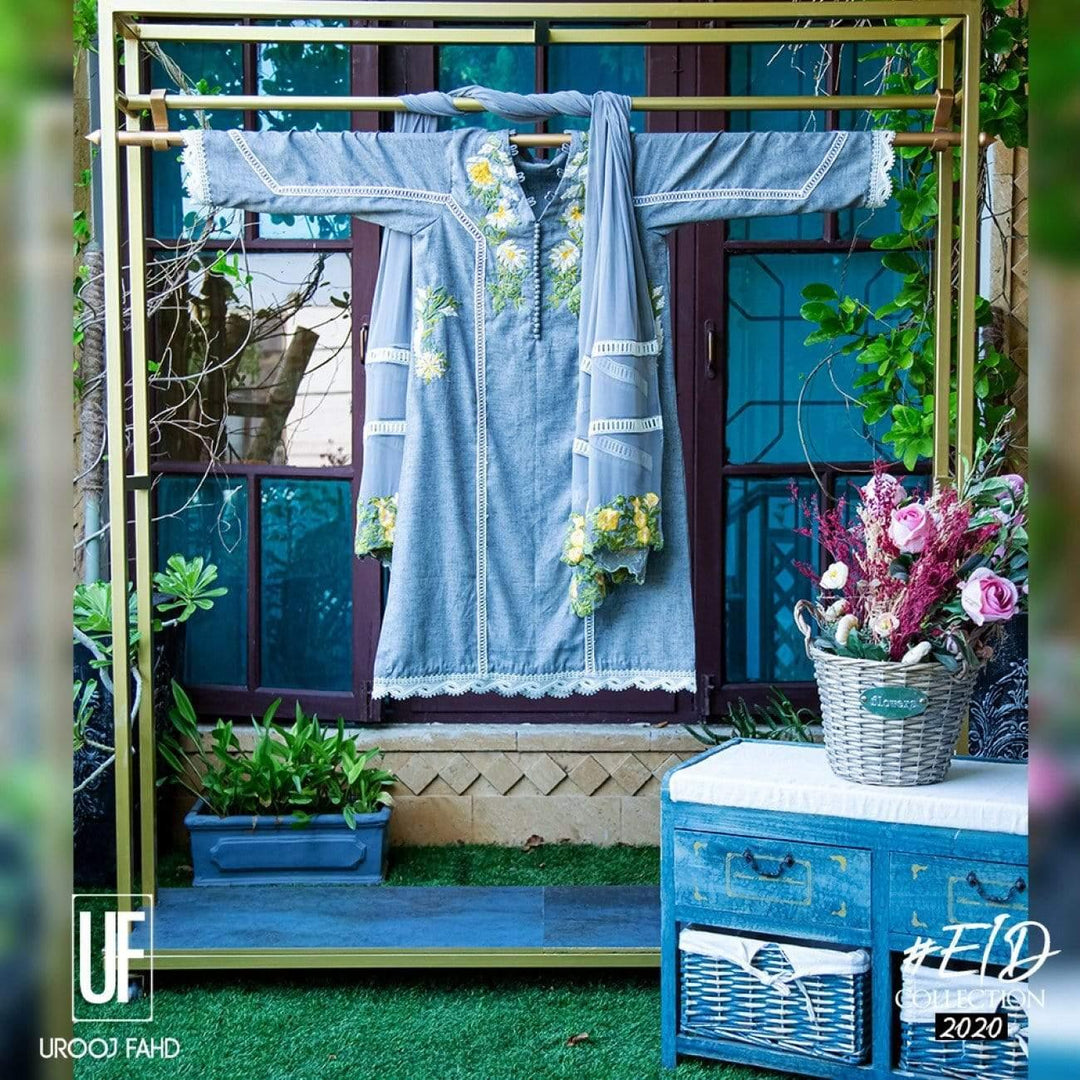 Urooj Atelier - Irish Grey - 3 PC