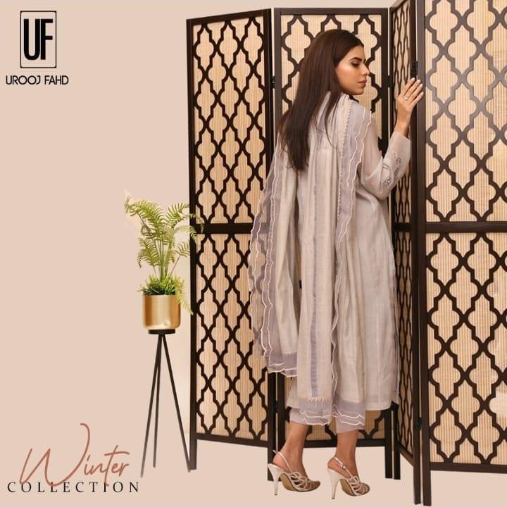 Urooj Atelier - Khaki Shirt - 2 PC
