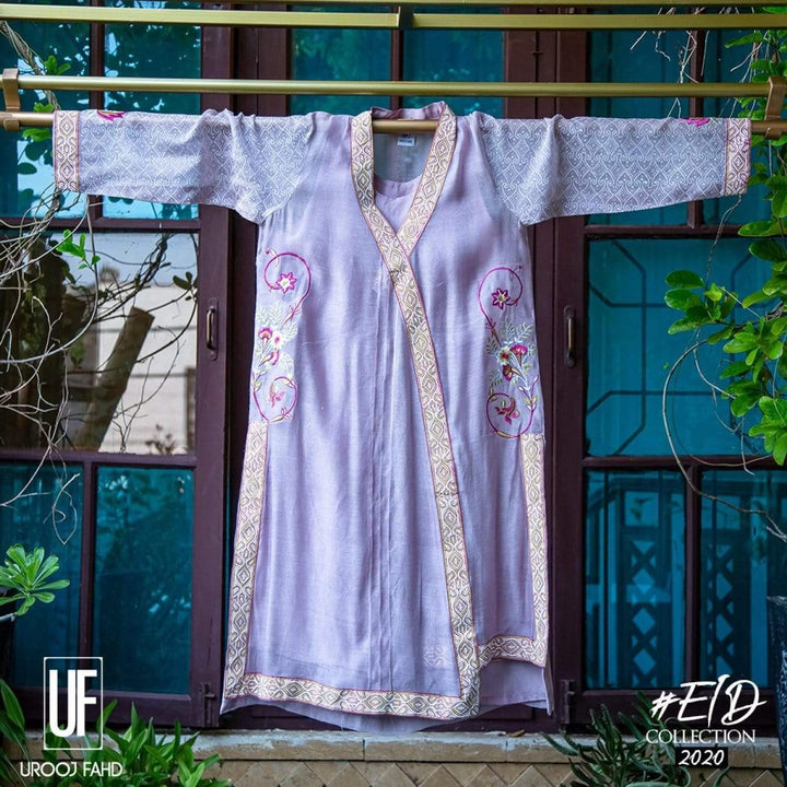 Urooj Atelier - Lilac Cotton Net - 3 PC