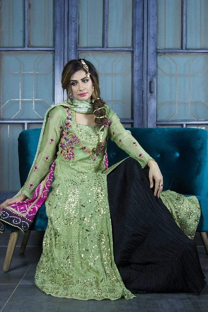 Urooj Atelier - Pista Mukesh kamdani Pishwaz