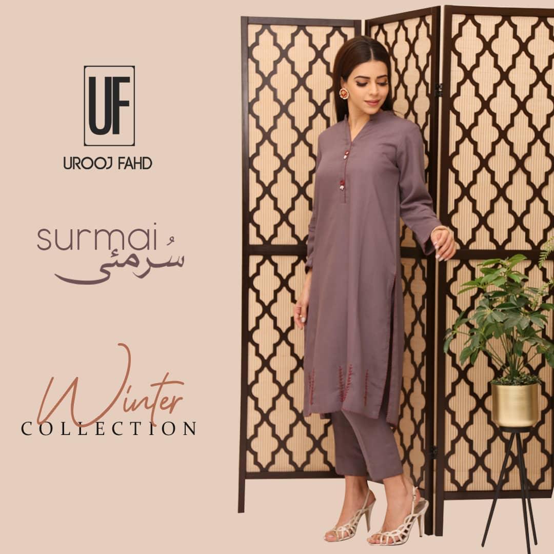 Urooj Atelier - Surmai Shirt - 2 PC