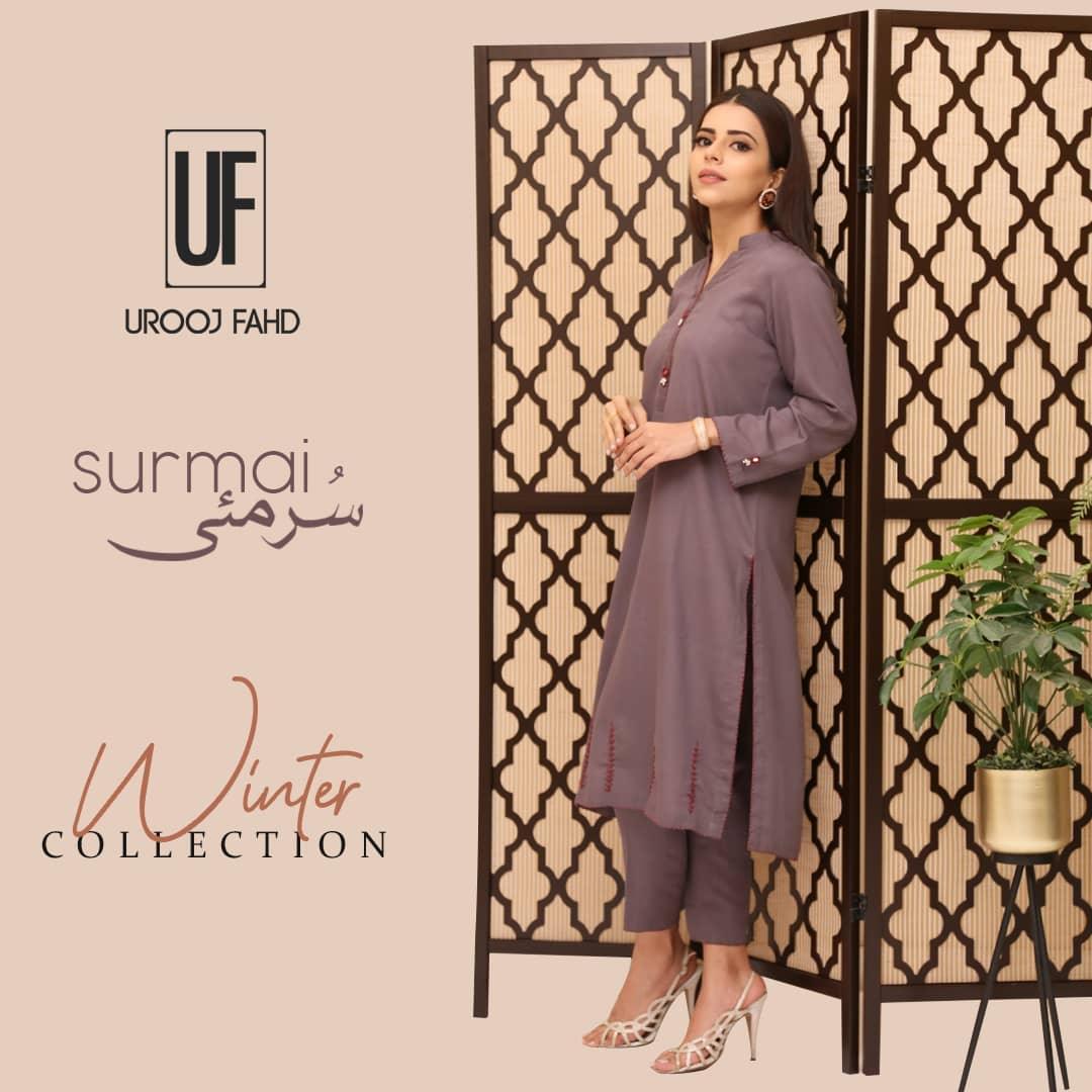 Urooj Atelier - Surmai Shirt - 2 PC