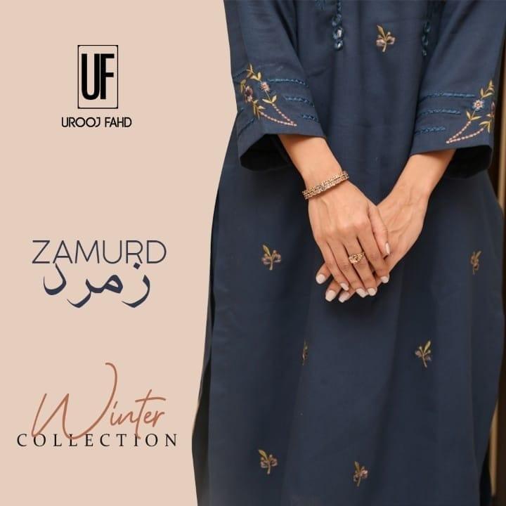 Urooj Atelier - Zamurd Shirt - 2 PC