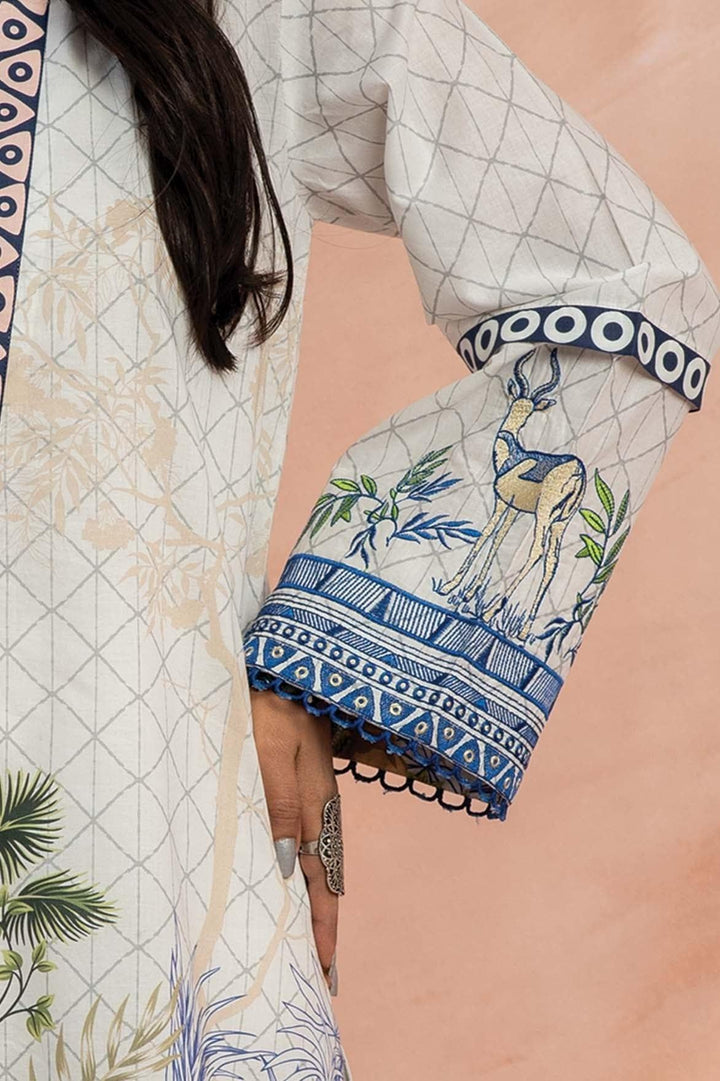 Mizaj - 1 Piece | Unstitched Embroidered Kurti | Lawn - W1LE-2103206 - Studio by TCS