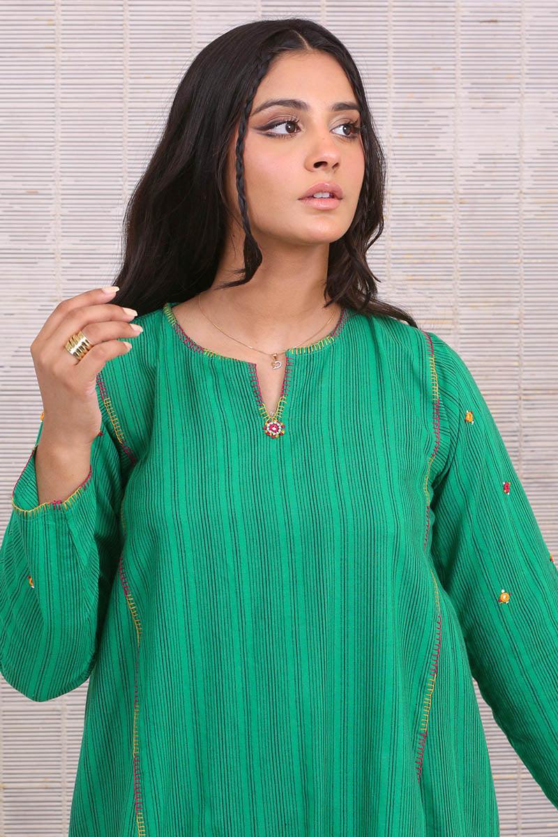 Generation - Suit Balochi Kaleidscope Collection - Green - Studio by TCS