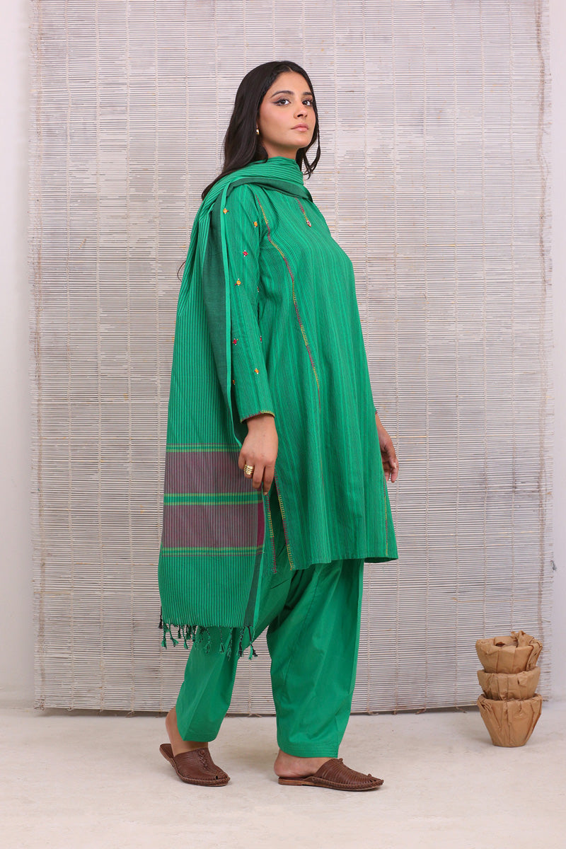 Generation - Suit Balochi Kaleidscope Collection - Green - Studio by TCS