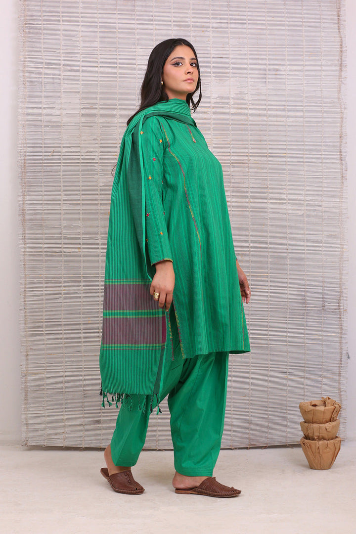 Generation - Suit Balochi Kaleidscope Collection - Green - Studio by TCS