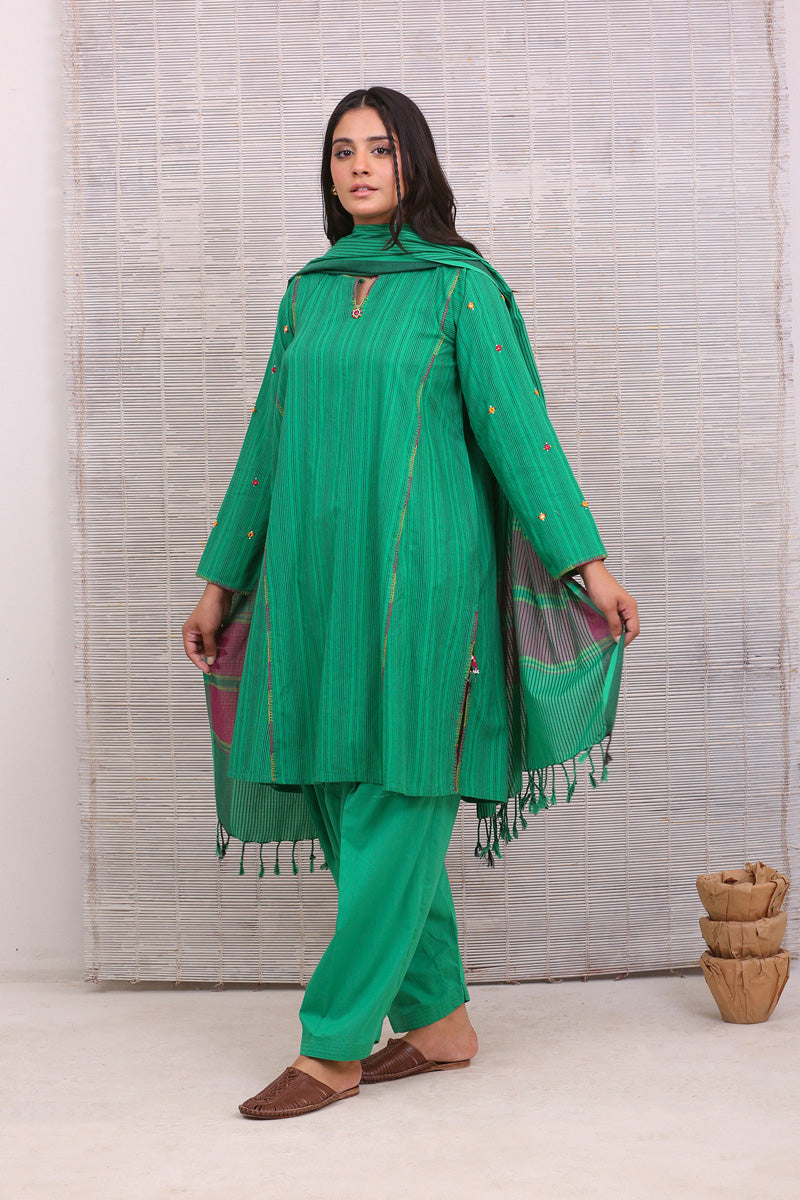 Generation - Suit Balochi Kaleidscope Collection - Green - Studio by TCS
