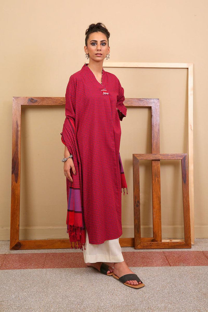 Generation - 2 Piece Balochi Kaleidscope Collection - Red - Studio by TCS