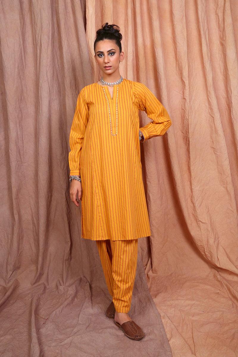 Generation - 2 Piece Balochi Kaleidscope Collection - Yellow - Studio by TCS