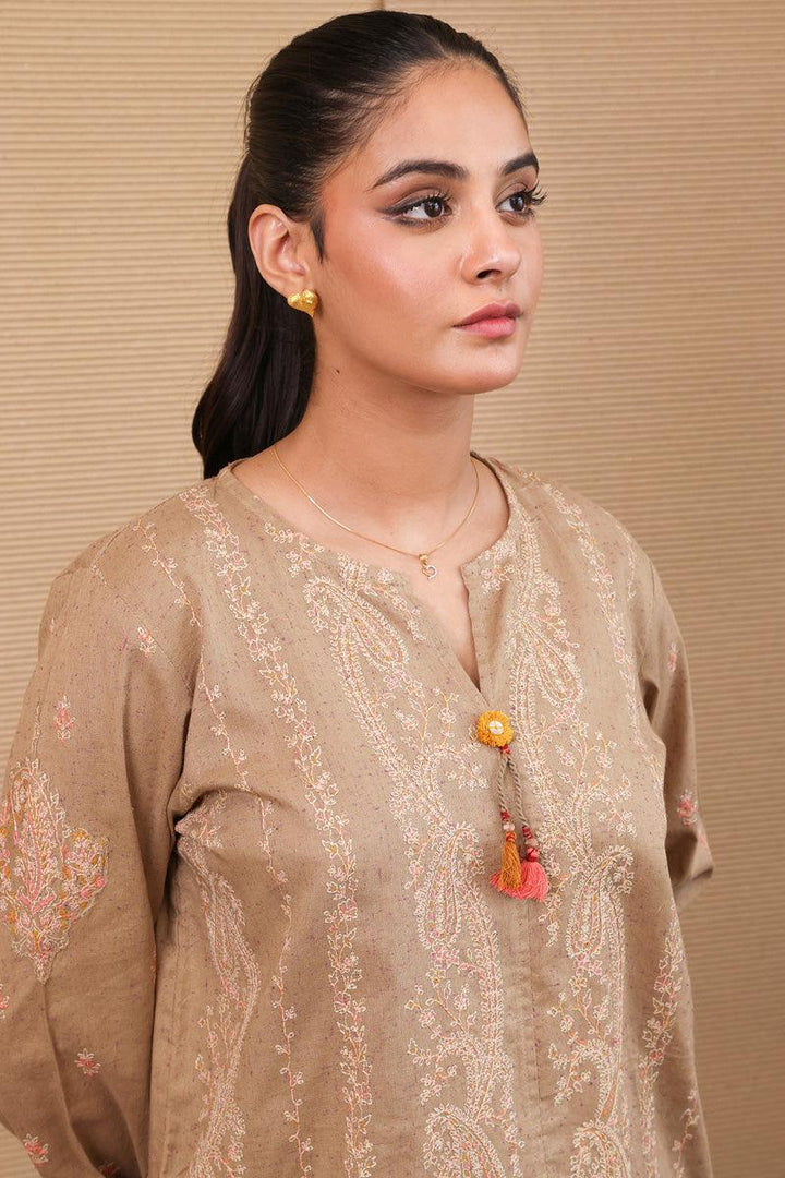 Generation - Kanni Embroidered Shirt - Beige - Studio by TCS