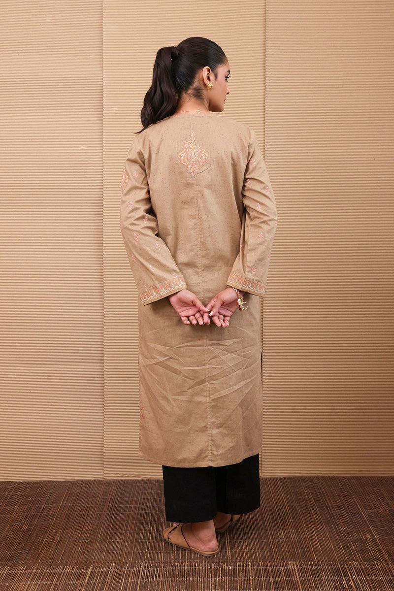 Generation - Kanni Embroidered Shirt - Beige - Studio by TCS